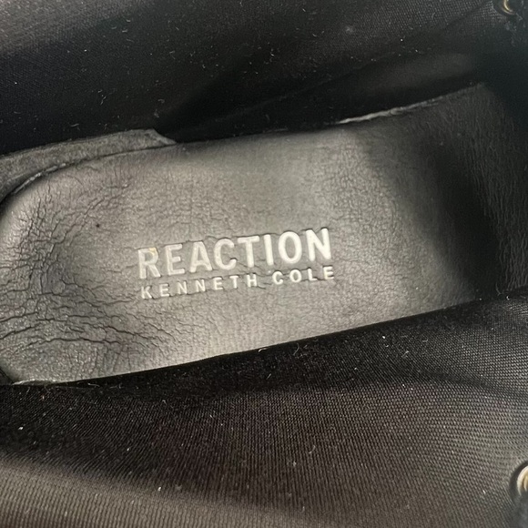 Kenneth Cole REACTION Black Lace Up Mid Top Sneakers Size 7 Men's - Picture 2 of 9